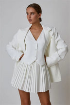 Layered Vest and Mini Skirt Co-ord Set