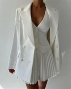 Layered Vest and Mini Skirt Co-ord Set