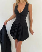 Layered Vest and Mini Skirt Co-ord Set