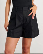 Linen V-Neck Tank Top and Shorts Co-ord Set