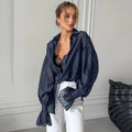 Long Sleeve Sheer Blouse