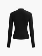 Long Sleeve Top with Ruching Detail
