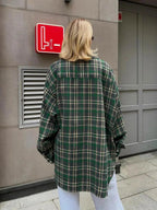 Loose Fit Checked Blouse
