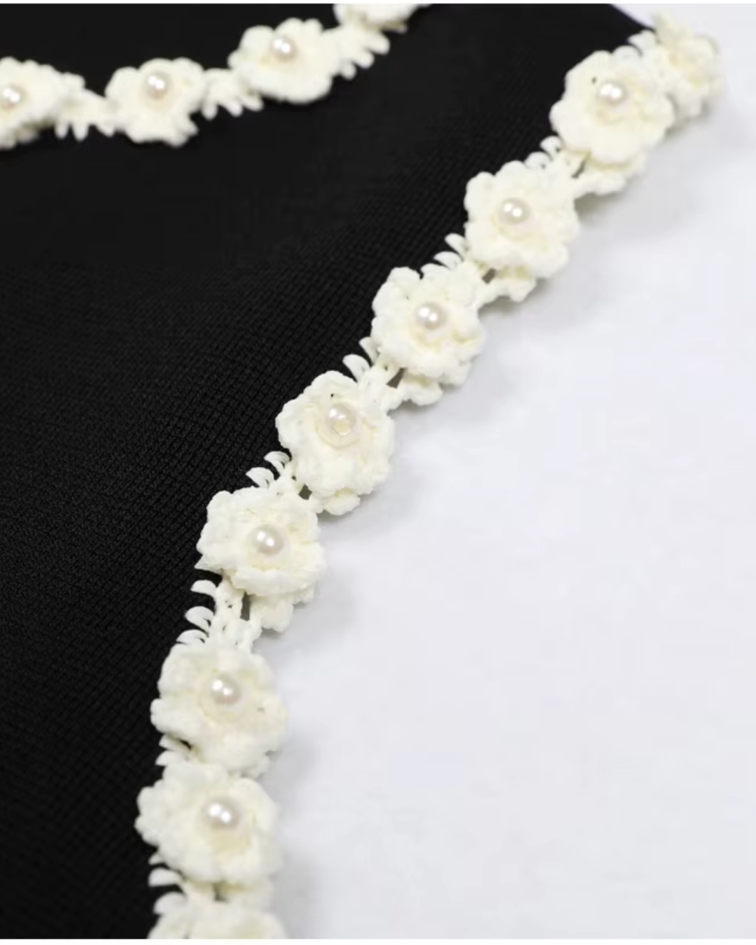 Pearl Flower Knit Cardigan