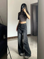 Relaxed Wide-Leg Denim Jeans