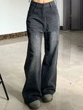 Relaxed Wide-Leg Denim Jeans