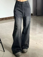 Relaxed Wide-Leg Denim Jeans