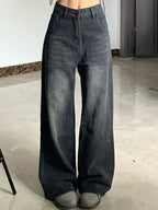 Relaxed Wide-Leg Denim Jeans