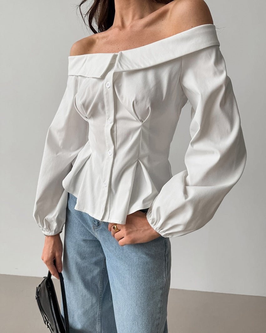 Ribbed Off-Shoulder Top