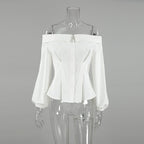 Ribbed Off-Shoulder Top