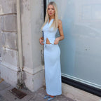 Ribbed Sleeveless Top and Maxi Skirt Co-ord Set