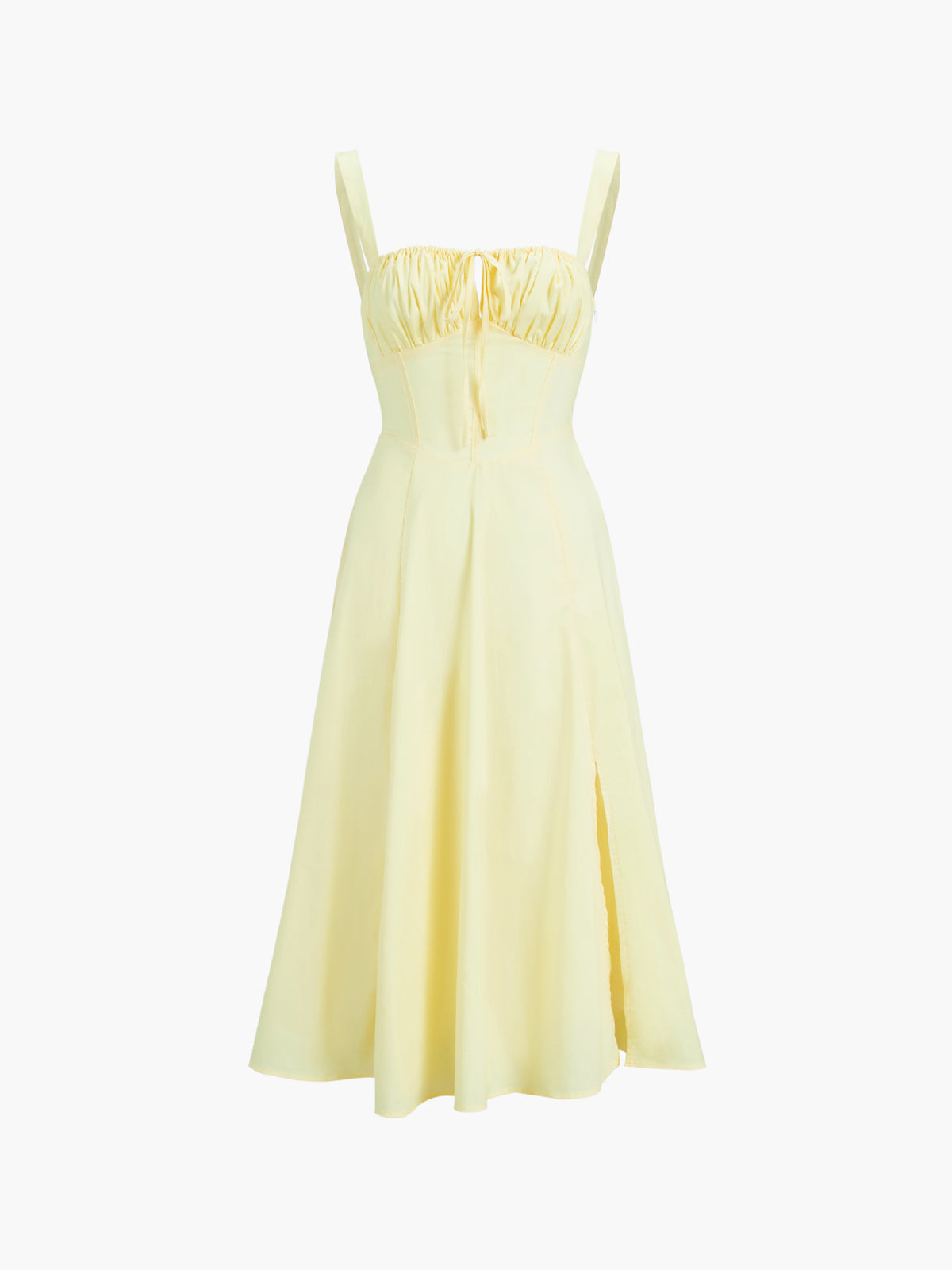 Ruched Cup Detail Midi Sundress