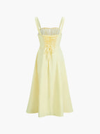 Ruched Cup Detail Midi Sundress
