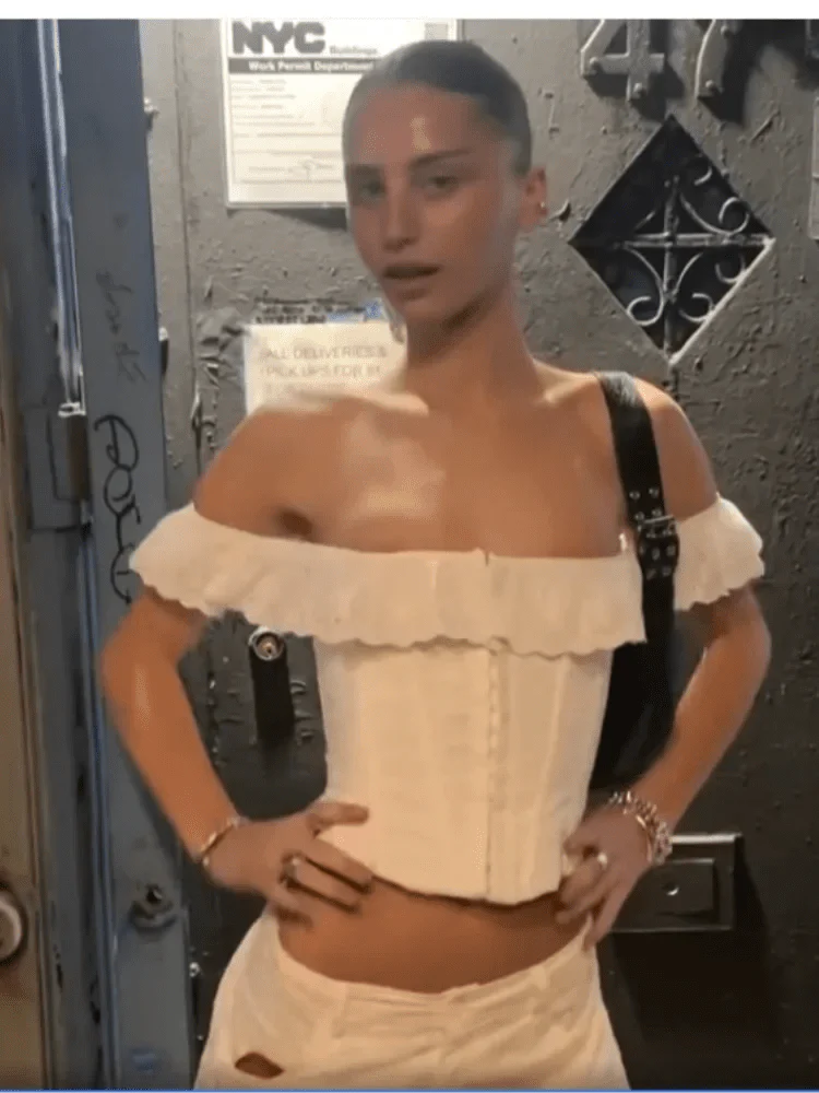 Ruffled Corset Top