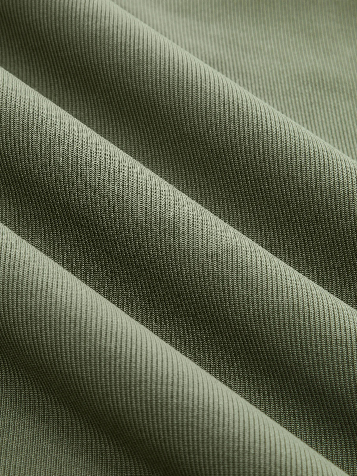 Sage Green Mock Neck Ruched Short Sleeve Jersey Top