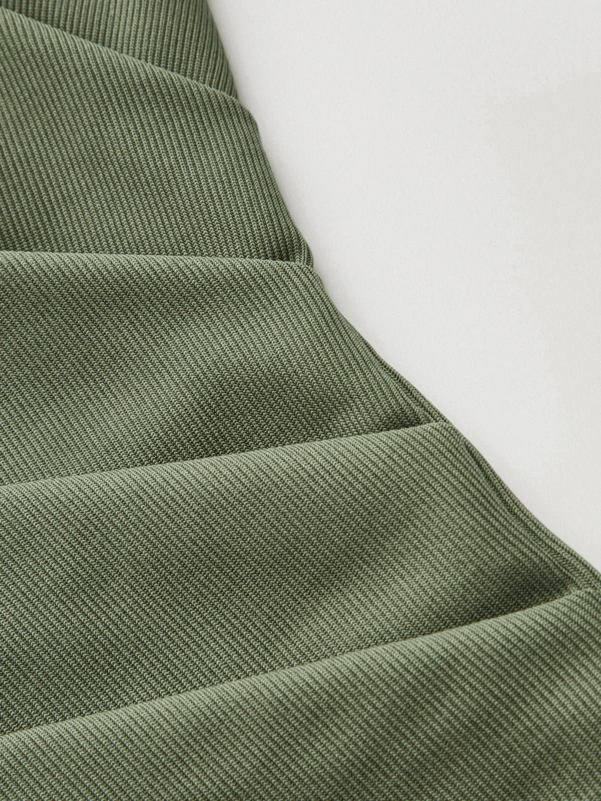 Sage Green Mock Neck Ruched Short Sleeve Jersey Top