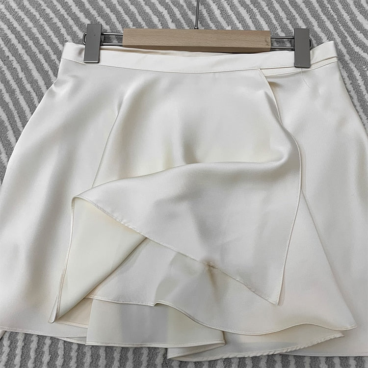 Satin Skirt Co-ord Set