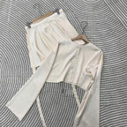 Satin Skirt Co-ord Set