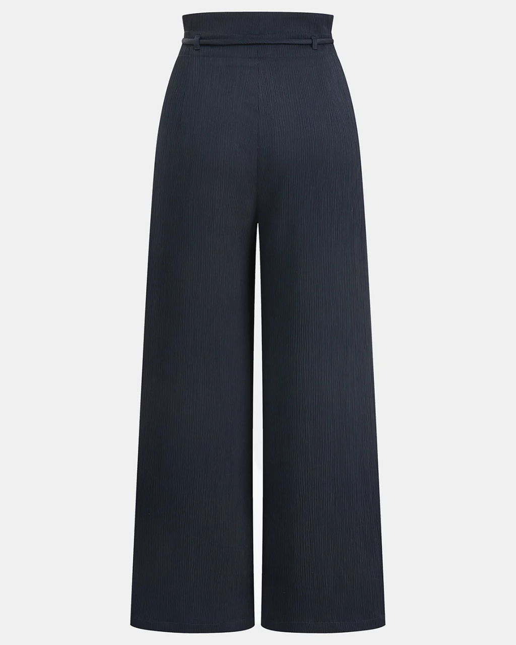 Satin Wide Leg Paperbag Trousers
