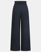 Satin Wide Leg Paperbag Trousers