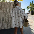 Shell Print Shirt and Shorts Co-ord Set