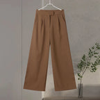Shoulder Pad Blazer and Wide Leg Pants Co-ord Set