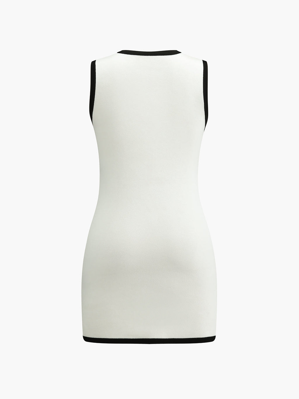 Women's Sleeveless Button Front Multi Pocket Knit Mini Dress