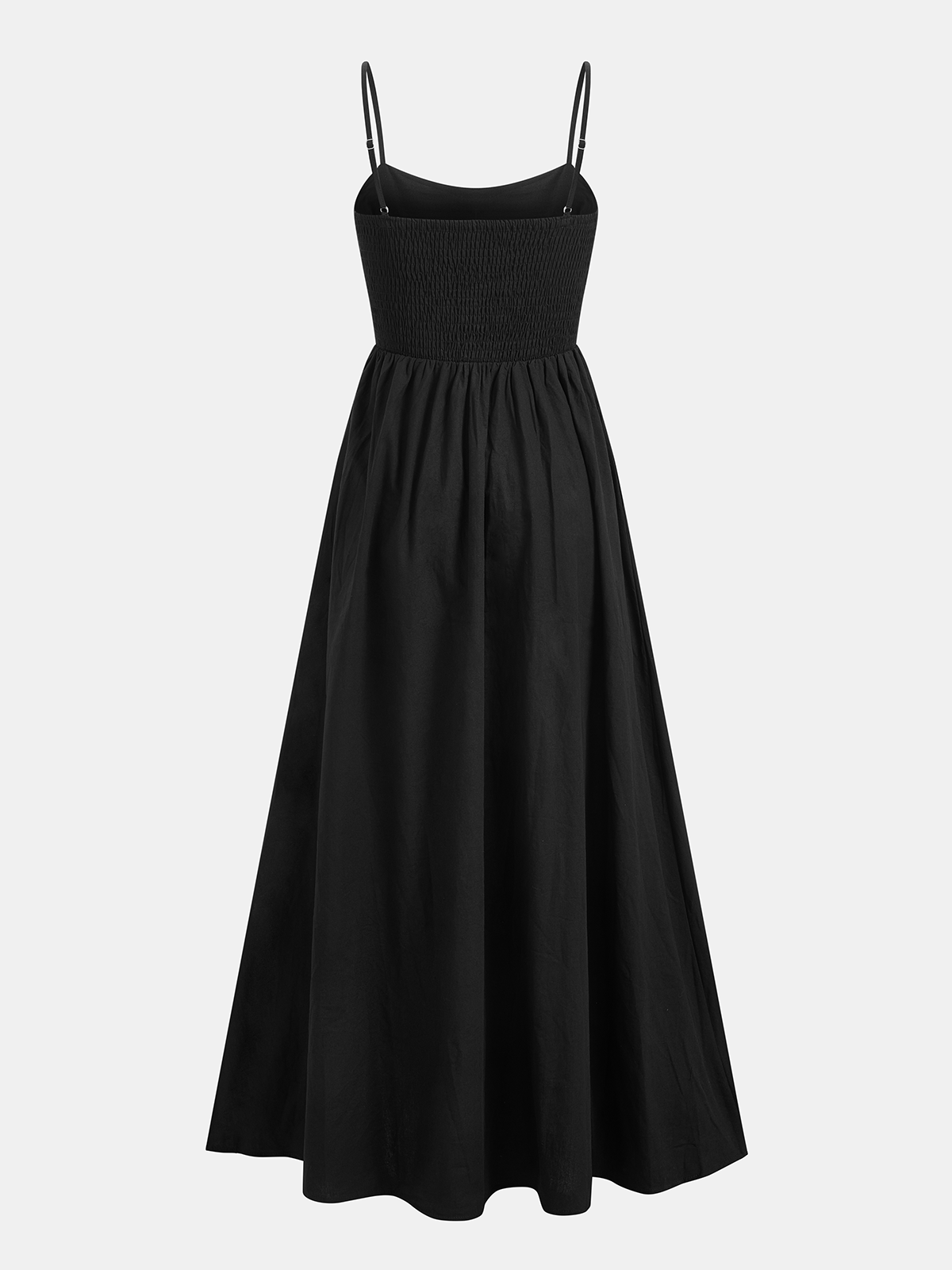 Sleeveless Cotton Maxi Dress with Cutout