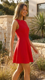 Sleeveless Fit and Flare Mini Dress