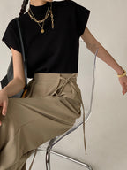 Solid Knit Pullover Sweater Vest