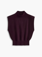 Solid Knit Pullover Sweater Vest