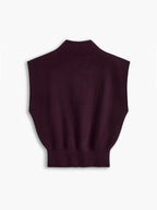 Solid Knit Pullover Sweater Vest