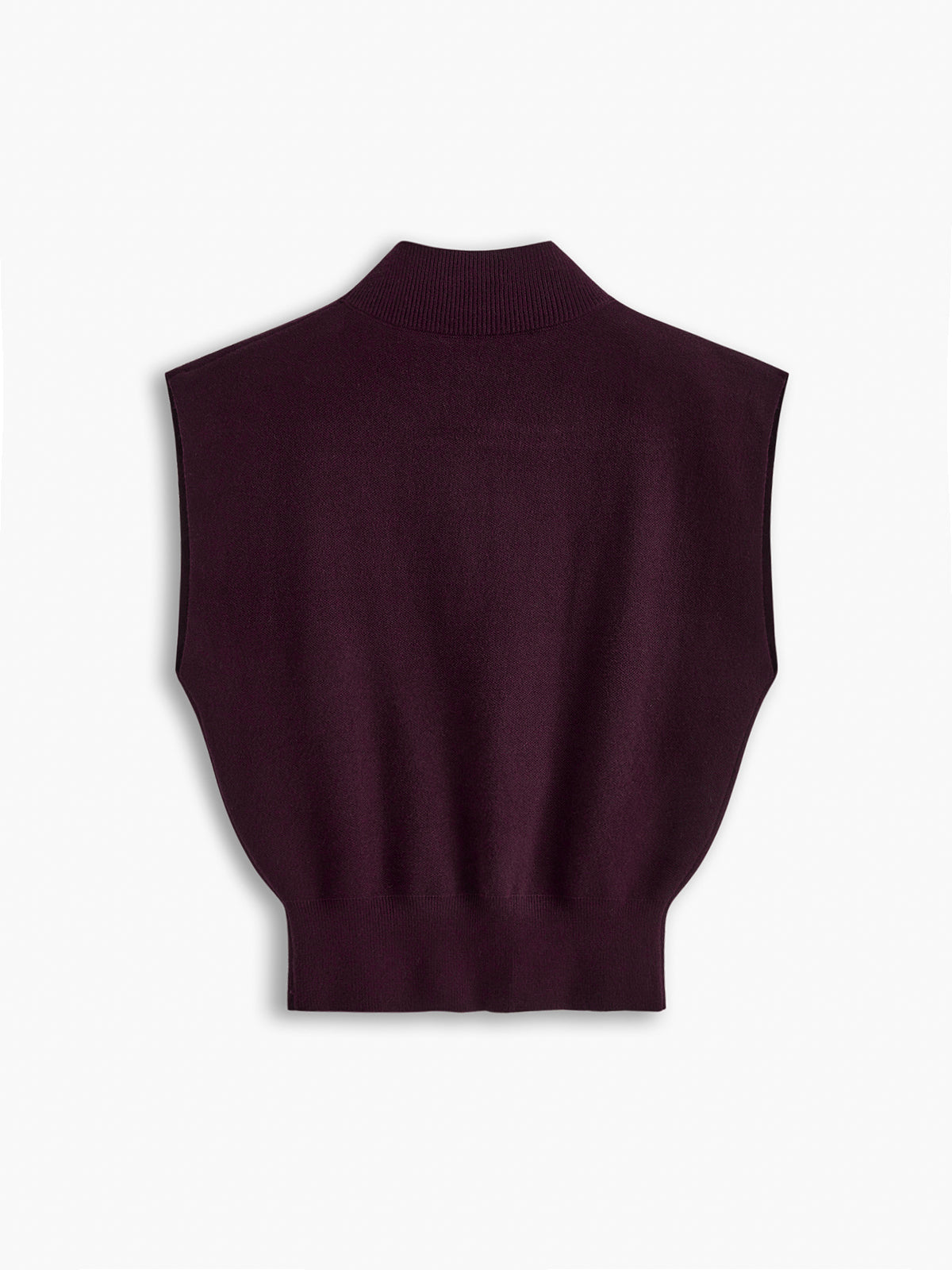 Solid Knit Pullover Sweater Vest
