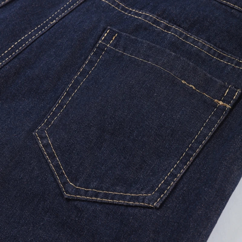 Square Neck Denim Tank and High Waist Jeans Set