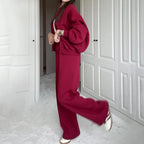 Straight Leg Pants Co-ord Set