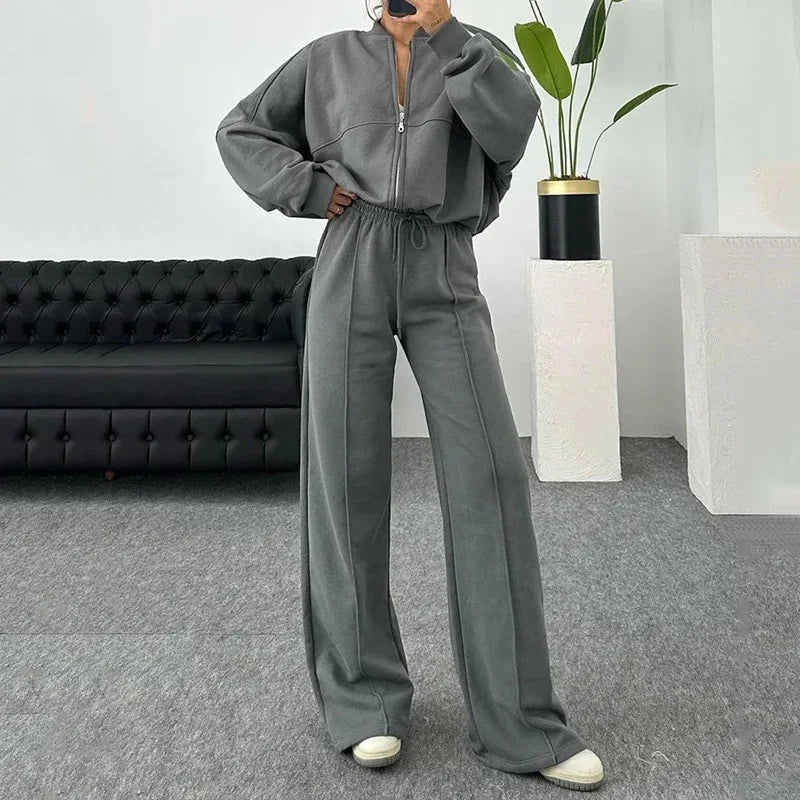 Straight Leg Pants Co-ord Set