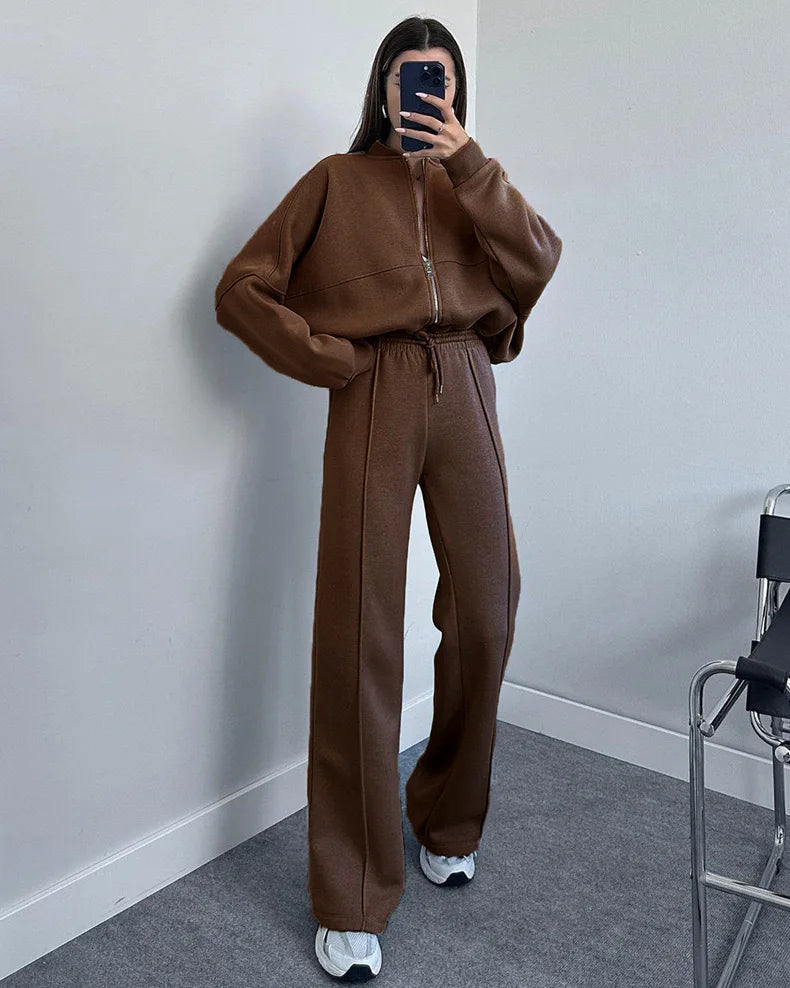 Straight Leg Pants Co-ord Set