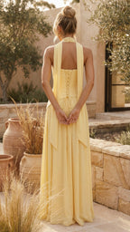 Strapless Asymmetric Waist Side Slit Maxi Dress