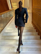 Striped Blazer and Mini Dress Co-ord Set