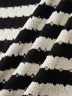Striped Crochet Sweater Vest