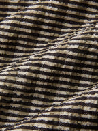 Textured Striped Asymmetric Sleeveless Midi Dress