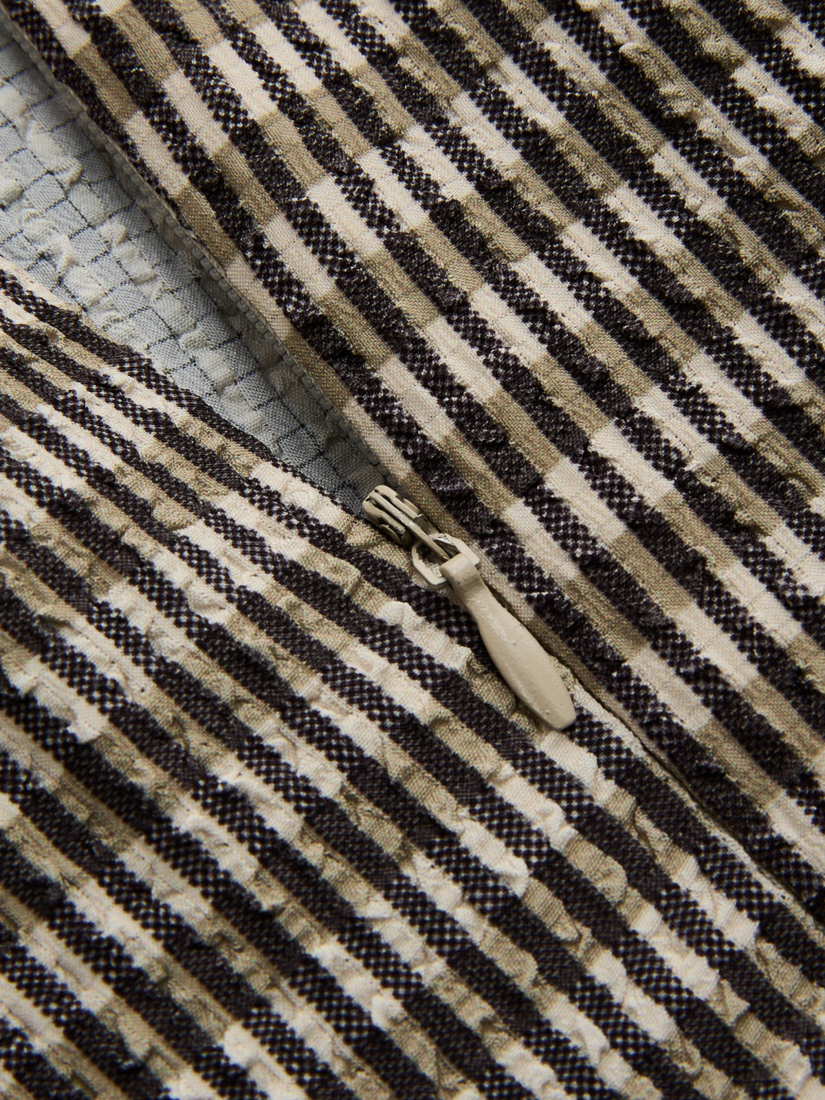 Textured Striped Asymmetric Sleeveless Midi Dress