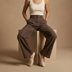 The Signature Mocha Wide-Leg Pants