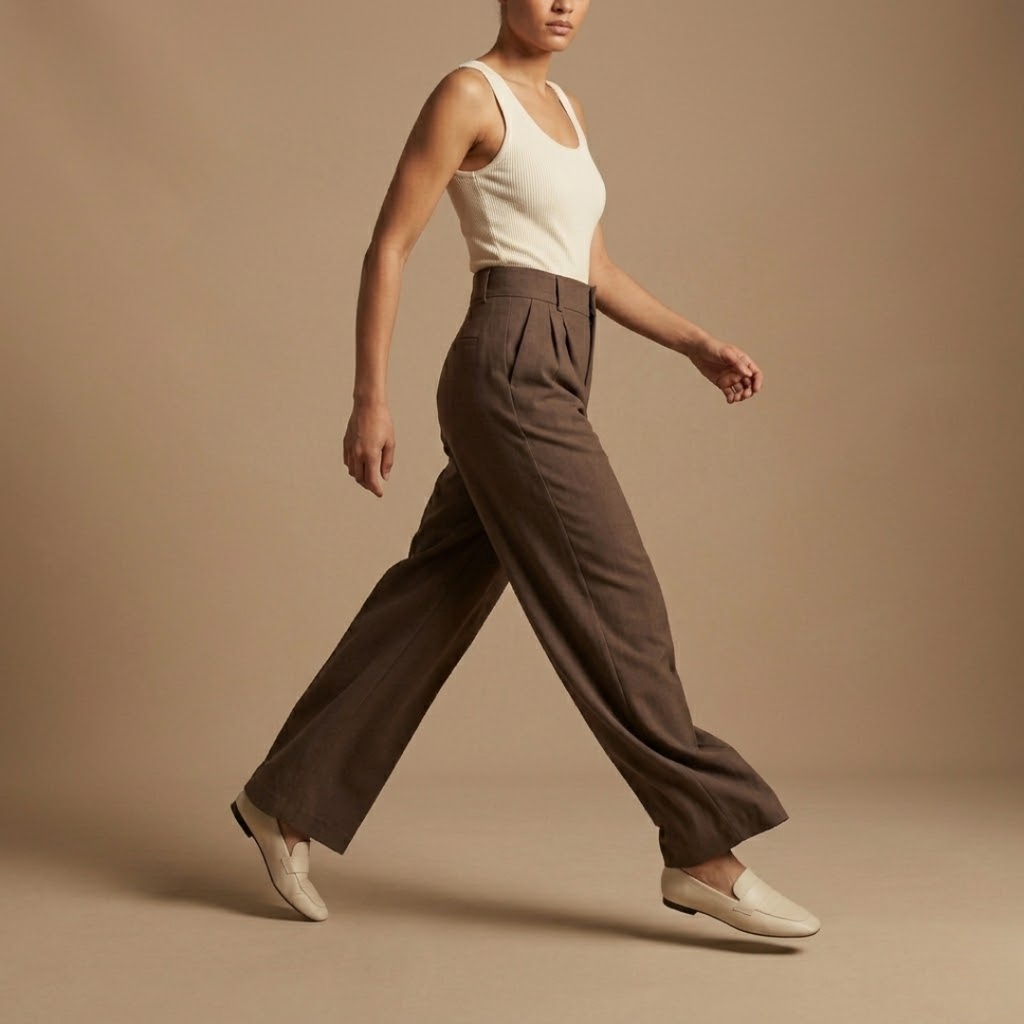 The Signature Mocha Wide-Leg Pants