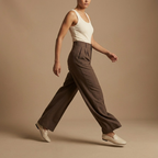 The Signature Mocha Wide-Leg Pants