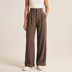 The Signature Mocha Wide-Leg Pants