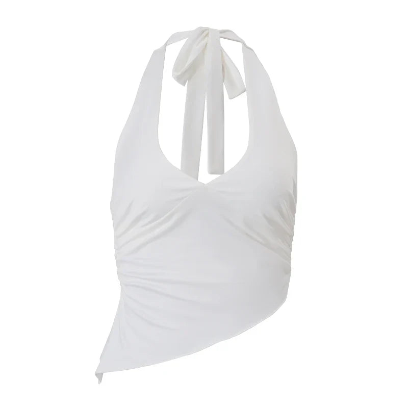 Backless Thread Top V-Neck Backless Halter Crop Top – Thread Thesis