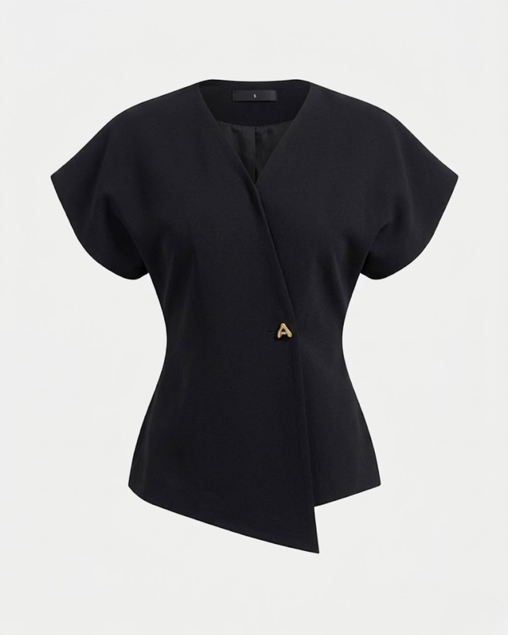 V-Neck Button Down Blouse