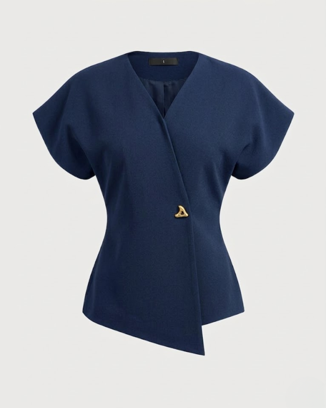 V-Neck Button Down Blouse