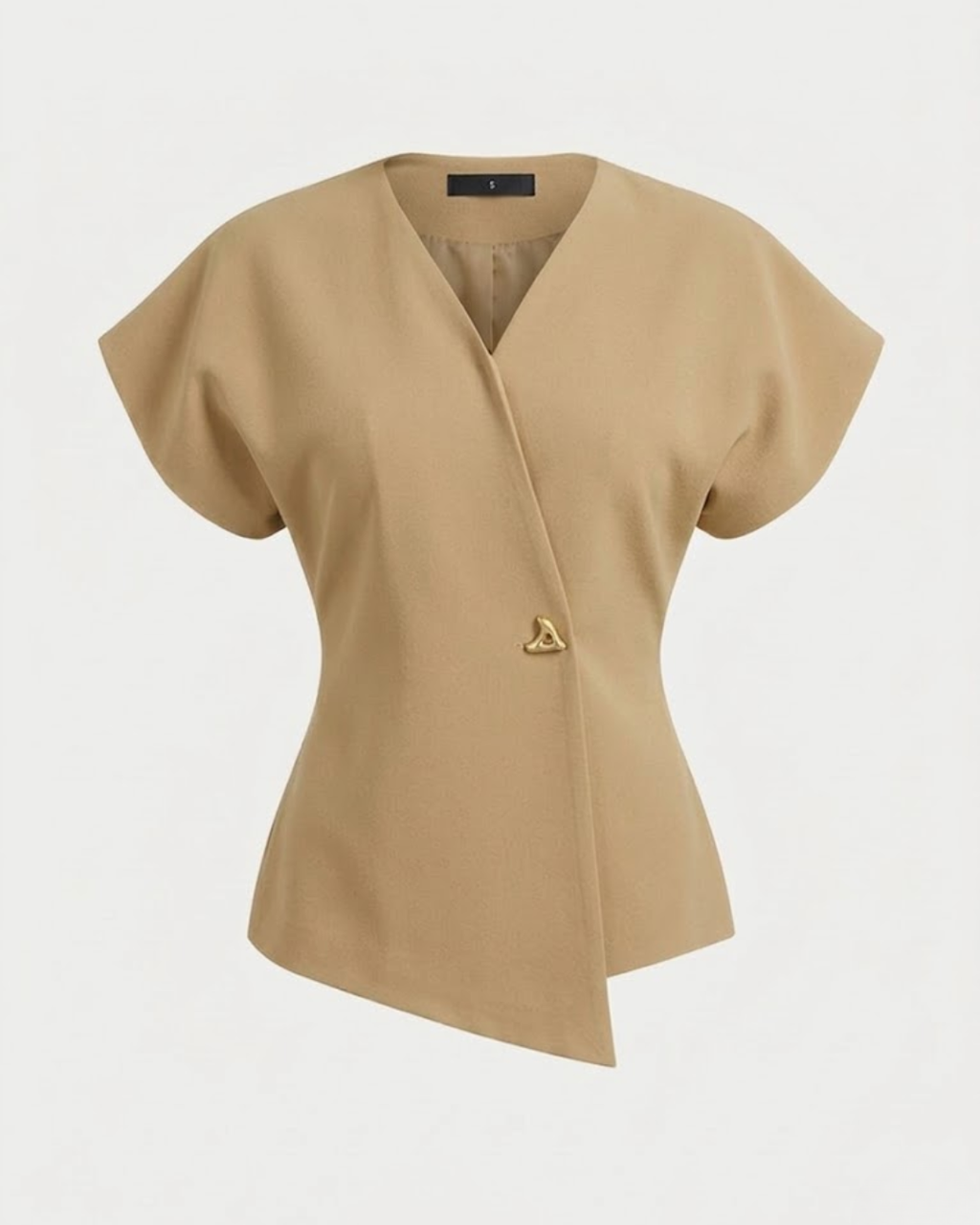 V-Neck Button Down Blouse